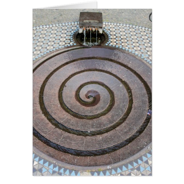 Vatten Fontän-Koln, Tyskland (Köln) kort (Framsidan)