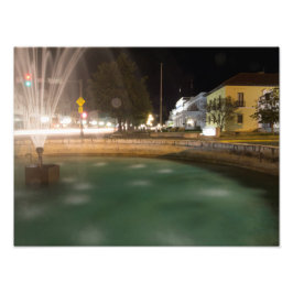 Vatten fontän och Bathhouse Row, Hett Vår, AR Fototryck