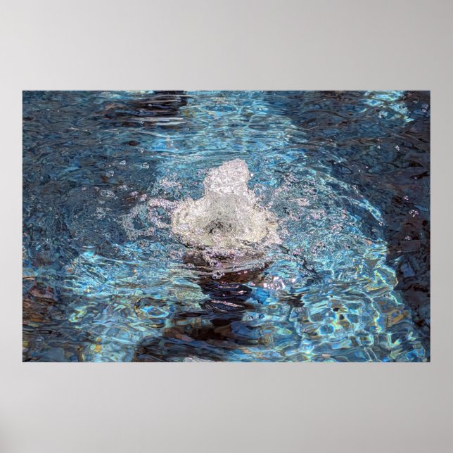 Vatten Fontän Poster (Framsidan)