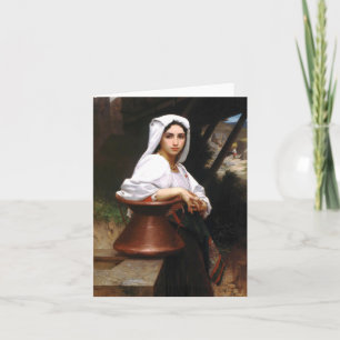 Vatten för den Bouguereau noterar italienskt Kort