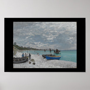 Vatten för fartyg för målning för Monet vintage Poster