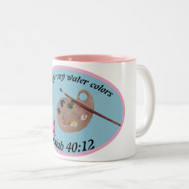 vatten för mitt vatten-färg två-tonkaffe mugg