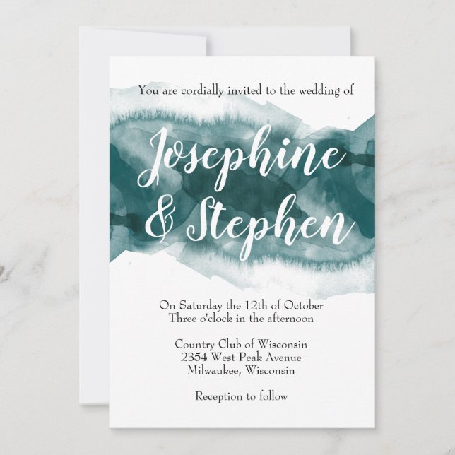 Vatten för Soul Inbjudningar (Framsida)