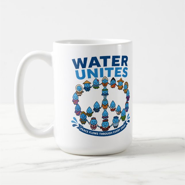Vatten förenar: Global fred och miljö  Kaffemugg (Vänster)