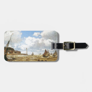 Vatten Fraktas Boats Monet Mouth of the Seine 1865 Bagagebricka