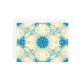 Vatten, fryst, blåvinter, snöflingor, fryst vykort