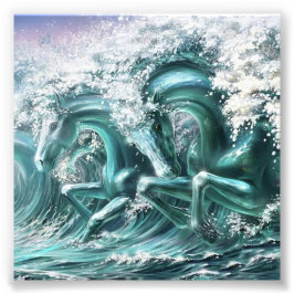 Vatten Gallop Fototryck