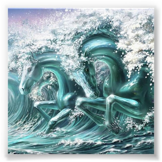 Vatten Gallop Fototryck (Framsidan)