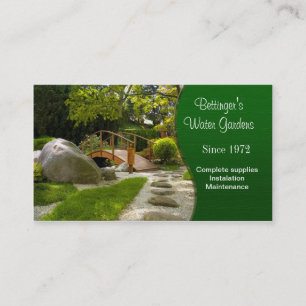 Vatten Garden and Landscaping Visitkort