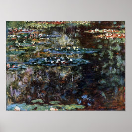 Vatten Garden at Giverny, Frankrike av Claude Mone Poster