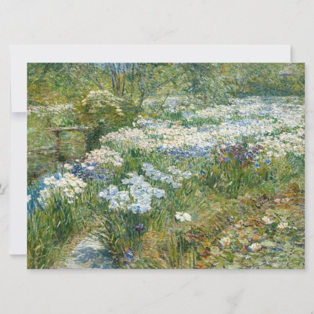 Vatten Garden (av Childe Hassam) (Framsida)