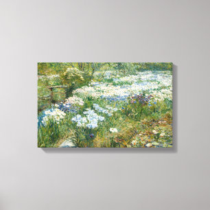 Vatten Garden (av Childe Hassam) Canvastryck