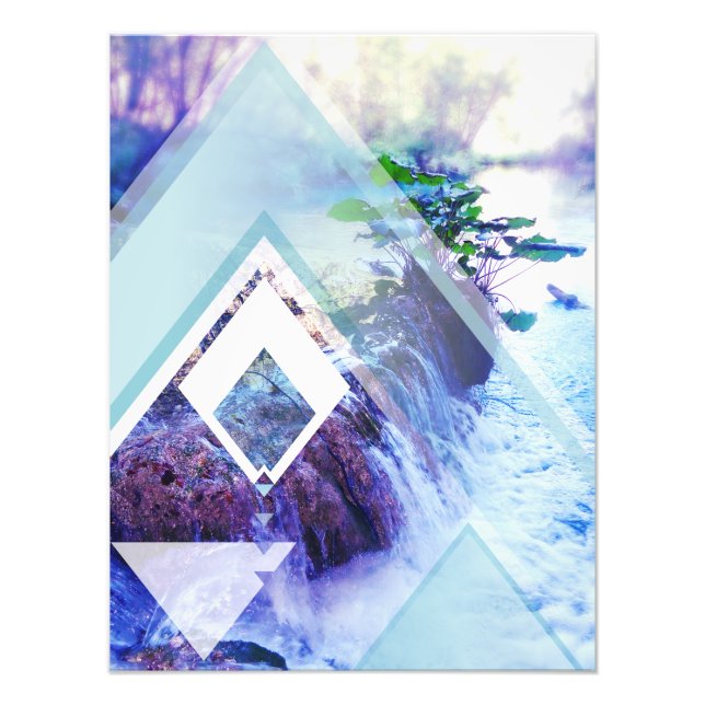 vatten geohaze fototryck (Framsidan)