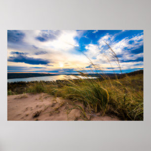 Vatten   Glen Sjö Sleeping Bear Dunes Michigan Poster