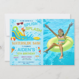 Vatten-glidstreck, Vatten-glidfoto Inbjudningar