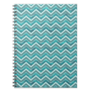 Vatten Glitter Chevron Mönster Anteckningsbok