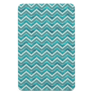 Vatten Glitter Chevron Mönster Magnet