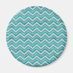 Vatten Glitter Chevron Mönster Magnet