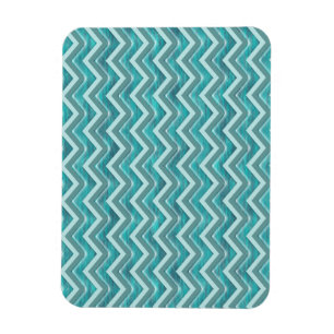 Vatten Glitter Chevron Mönster Magnet