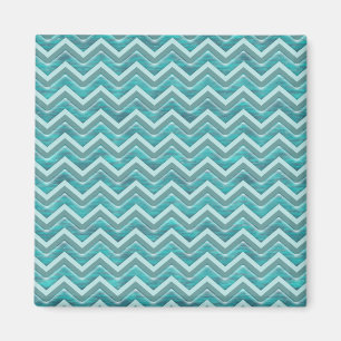 Vatten Glitter Chevron Mönster Magnet