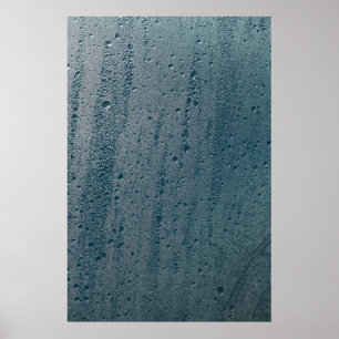 Vatten grö på glas poster