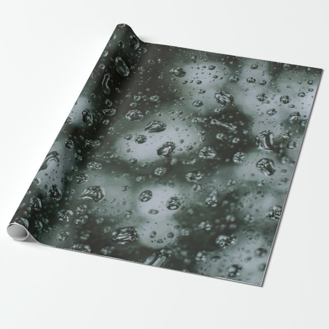 Vatten grö på glas presentpapper (Utrullad)