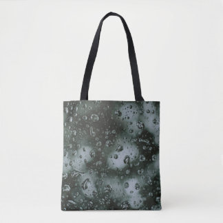 Vatten grö på glas tygkasse