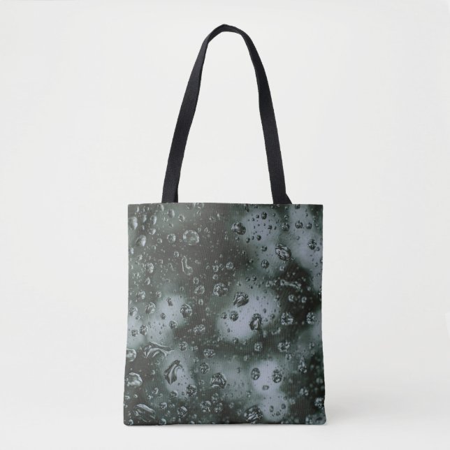 Vatten grö på glas tygkasse (Framsida)