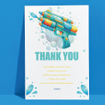 Vatten Gun Anpassningsbar Boy Birthday Tack Kort<br><div class="desc">Utformning av vatten Gun Summer Barns födelsedag Party. Klicka på knappen "anpassa ytterligare" om du vill ordna om och formatera stil och placera texten. Matchande produkter finns i Vatten Gun Birthday-uppsamlingen för nötkreatur.</div>
