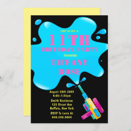 Vatten Gun Stänk Girl 11:e Födelsedagsfesten Inbju