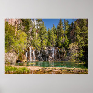 Vatten Hanging Sjö Glenwood Vår, Colorado Poster
