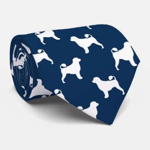 Vatten Hund Silhouettes Mönster Blue Slips