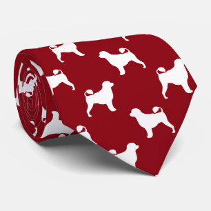 Vatten Hund Silhouettes Mönster Red Slips