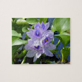 Vatten Hyacint Lavender Flower Puzzle Pussel