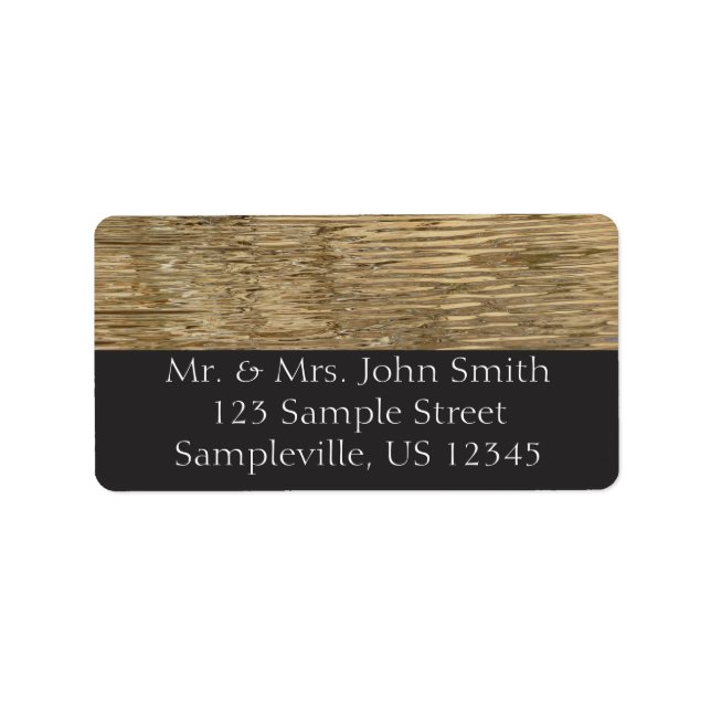 Vatten i Barker Dam i nationalparken Joshua Träd Adressetikett (Framsidan)