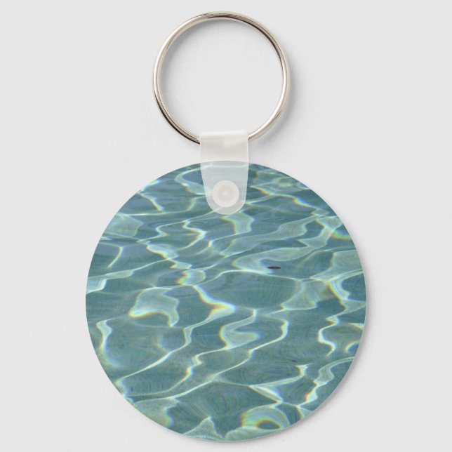 vatten i ett simmande bassäng nyckelring (Framsida)
