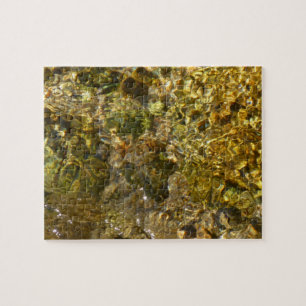 Vatten i Kaweah River Abstrakt Nature Pussel