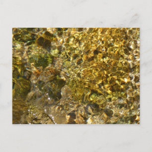 Vatten i Kaweah River Abstrakt Nature Vykort
