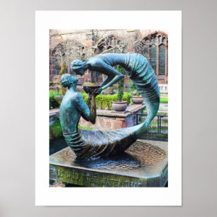 Vatten i Life-skulpturen Poster