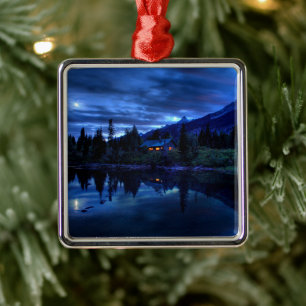 Vatten Jenny Sjö Grand Teton nationalpark Julgransprydnad Metall