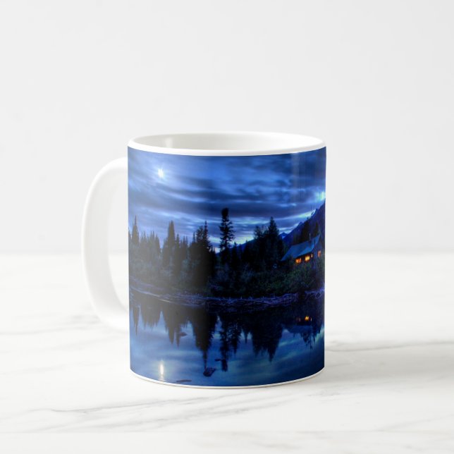 Vatten | Jenny Sjö Grand Teton nationalpark Kaffemugg (Framsida vänster)