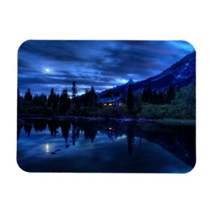 Vatten Jenny Sjö Grand Teton nationalpark Magnet