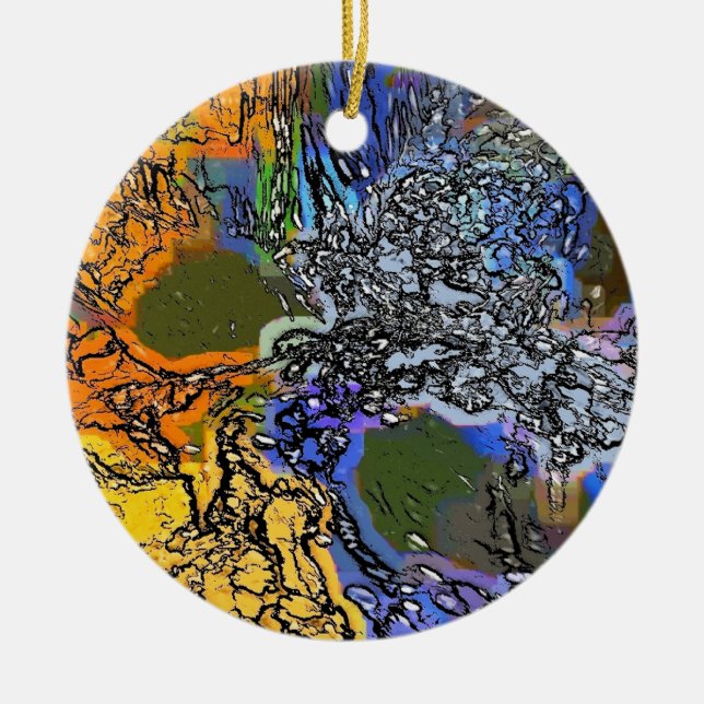 VATTEN JULGRANSPRYDNAD KERAMIK (Framsidan)