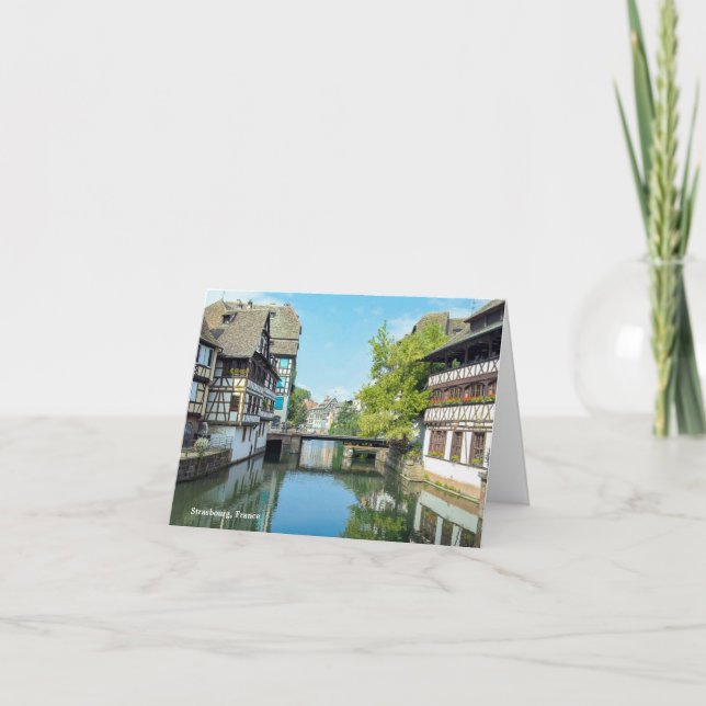 vatten kanalen i Frankrike i Strasbourg Kort (Framsida)