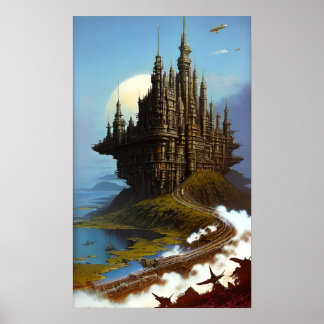 Vatten Kant Castle Poster