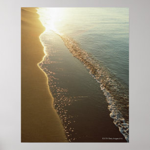 Vatten kant (kväll) poster