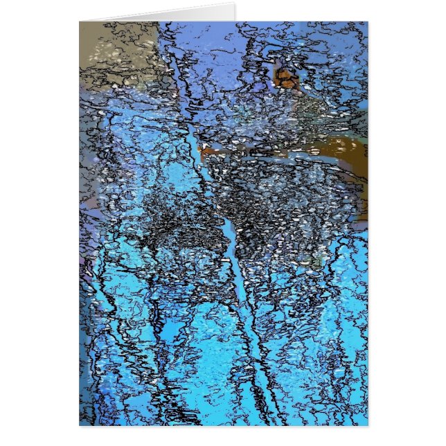 VATTEN-kort Hälsningskort (Framsidan)