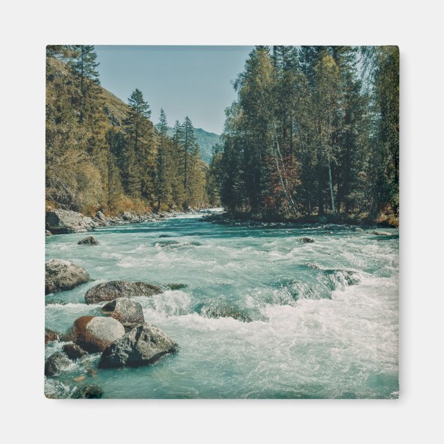 Vatten | Kucherla River, Altai Mountain Magnet (Framsidan)