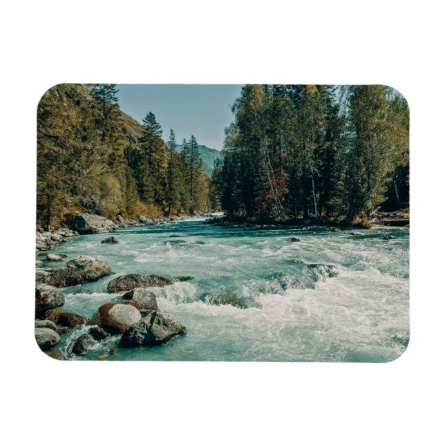 Vatten | Kucherla River, Altai Mountain Magnet (Horisontell)
