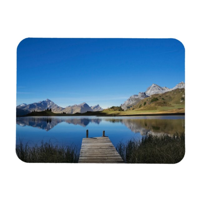 Vatten | Lai da Vons Schweiz Magnet (Horisontell)